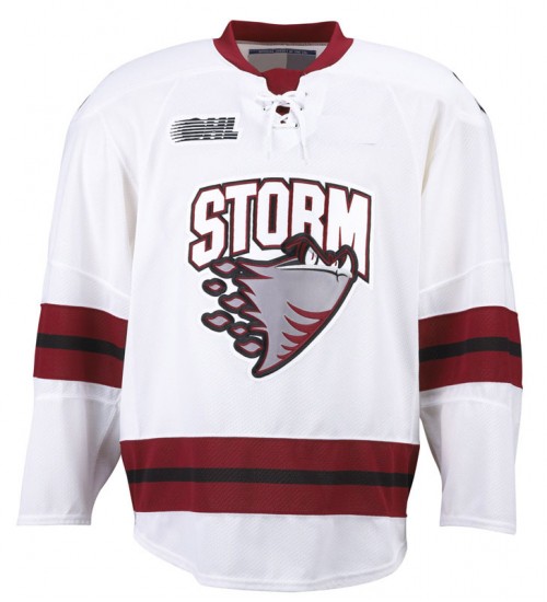 Custom OHL Guelph Storm 2009-Pre Hockey Jersey Home White